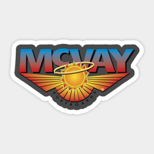 Back - Logo - "McVay Surfboards" Tee-shirt Sticker